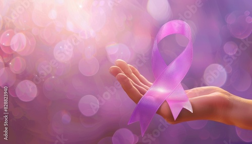 World Cancer Day and National Cancer Survivors Month, Copy space image Place for adding text or design 