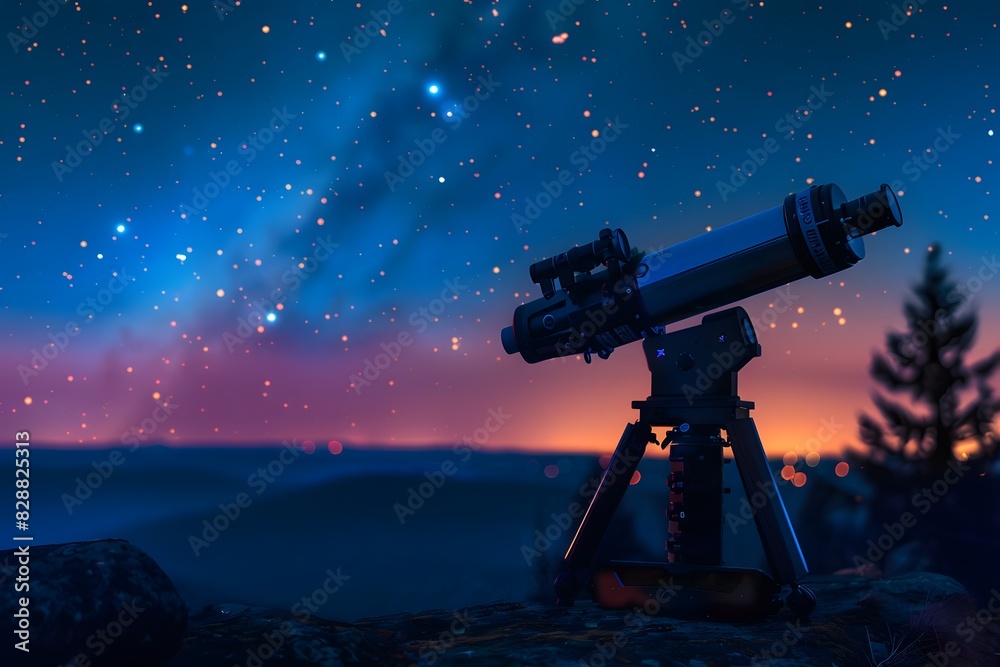telescope at night