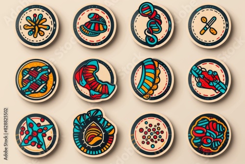 Collection of traditional Ukrainian Easter eggs with intricate designs, representing cultural art and heritage