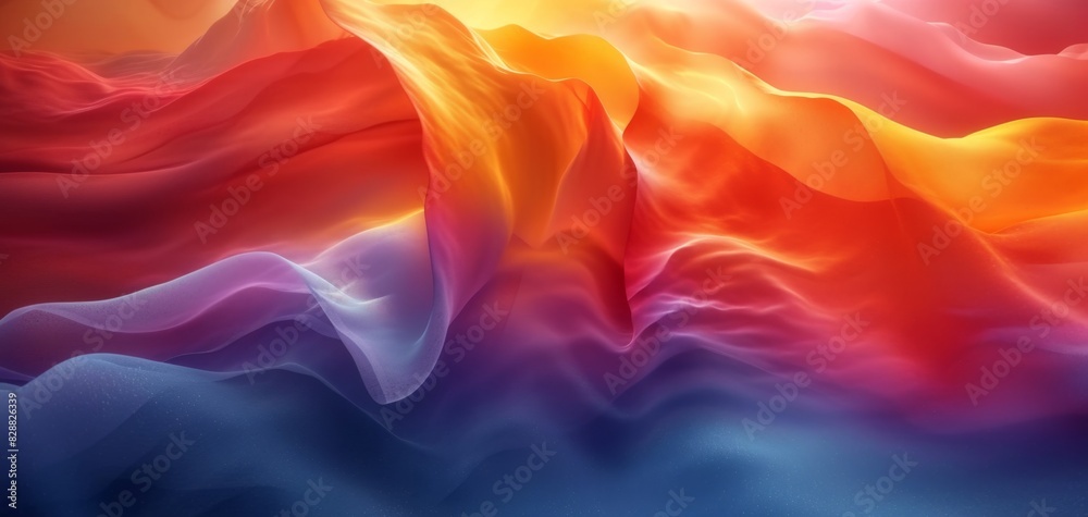 Colorful Abstract Liquid Wave Background.
