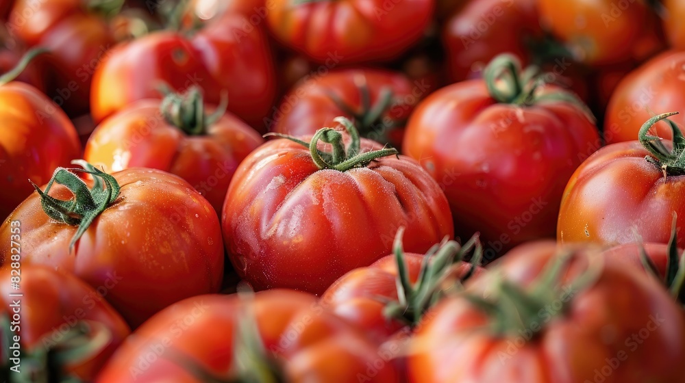 Image of carefully picked ripe tomatoes