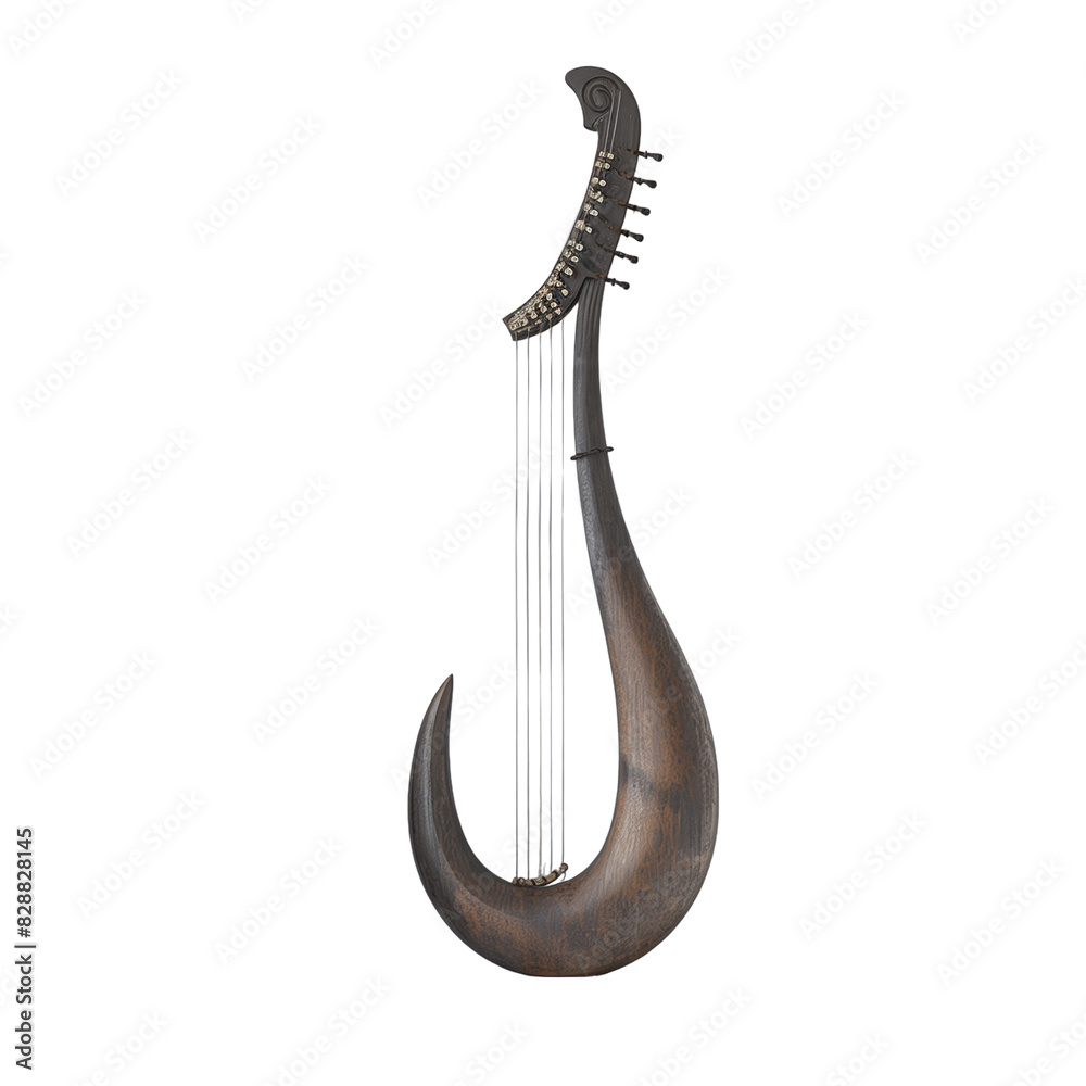 Antique wooden string musical instrument with classic design Antique wooden string musical instrument with classic design