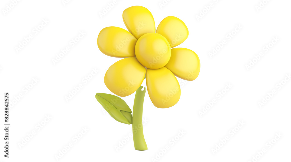 Colorful Abstract 3D Flower Render Colorful Abstract 3D Flower Render