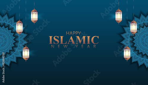 Islamic New Year, also known as Hijri New Year, marks the beginning of the Islamic lunar calendar. photo