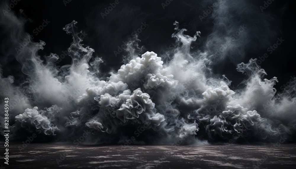 A dark sky with smoke and clouds A dark sky with smoke and clouds