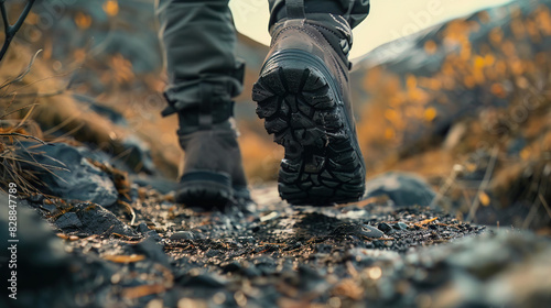Boots that leave no tracks, perfect for traversing silently and undetected through any landscape photo