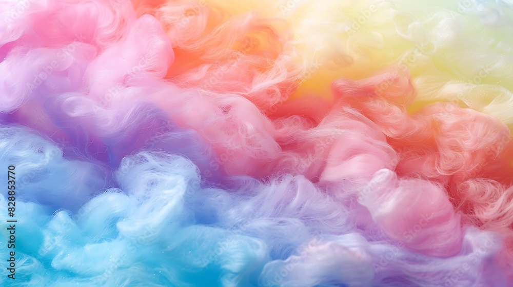 Fototapeta premium colours, colourful, rainbow, background, fluffy, purple, abstract, pink, texture, fantasy, pastel, wallpaper, illustration, blue, cloud, sky, soft, watercolor, light, bright, pattern, cloudscape, clou