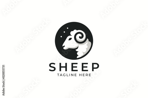 Elegant Modern Sheep Logo Design for Wool and Livestock Brands