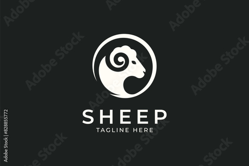 Elegant Sheep and Lamb Logo for Wool and Livestock Market Branding
