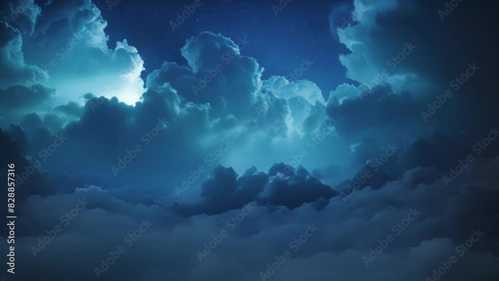 The glowing clouds of the night sky a reminder to appreciate the beauty of the world even in the darkness.