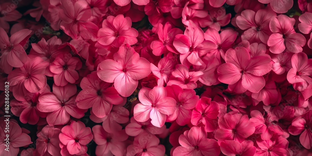 Close-up shot of vibrant pink geranium flowers showcasing their delicate petals