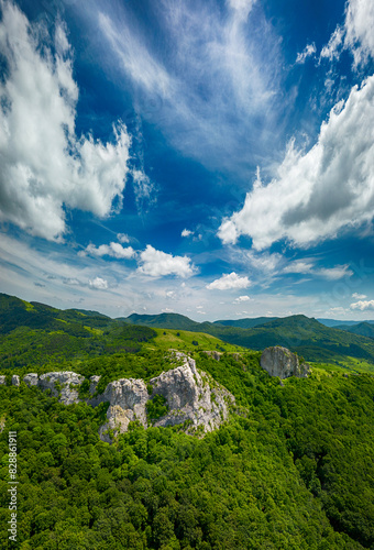 The imposing rock wreath called Yurushki Rocks (Urushki Rocks) is located 5 km away from Kotel, on the route to Omurtag town. photo