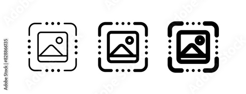 Editable image recognition, scan vector icon. AI technology, artificial intelligence, computer. Part of a big icon set family. Perfect for web and app interfaces, presentations, infographics, etc