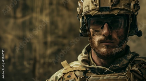 Portrait of special forces soldier