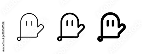 Editable oven mitten vector icon. Bakery, cooking, appliances,  kitchenware, food. Part of a big icon set family. Perfect for web and app interfaces, presentations, infographics, etc