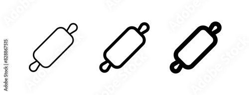 Editable rolling pin vector icon. Bakery, cooking, appliances,  kitchenware, food. Part of a big icon set family. Perfect for web and app interfaces, presentations, infographics, etc