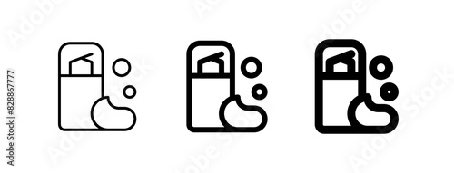 Editable shaving cream vector icon. Barbershop, lifestyle, grooming. Part of a big icon set family. Perfect for web and app interfaces, presentations, infographics, etc