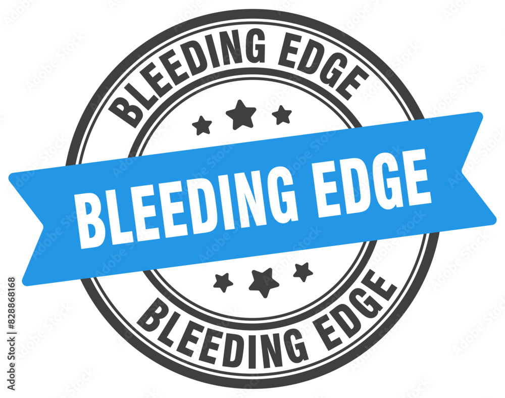 bleeding edge stamp. bleeding edge label on transparent background. round sign bleeding edge stamp. bleeding edge label on transparent background. round sign