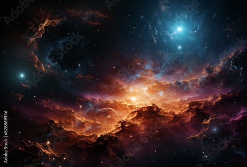 Celestial Symphony: A Cosmic Nebula's Enigmatic Beauty