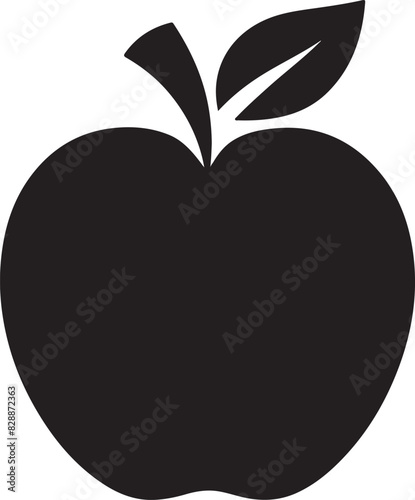  apple vector illustration with leaf