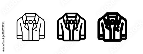 Editable wedding suit vector icon. Wedding, valentine, love, celebration. Part of a big icon set family. Perfect for web and app interfaces, presentations, infographics, etc