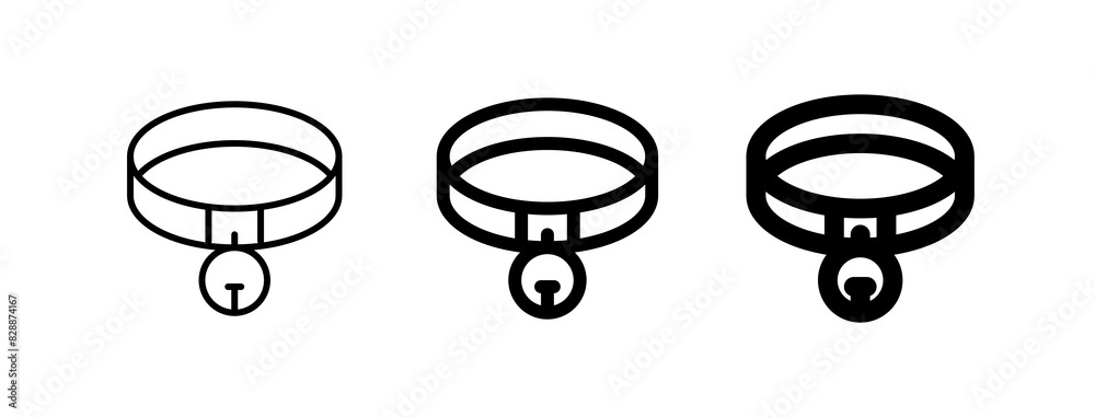 Editable collar vector icon. Veterinary, animal, pet care, pet shop. Part of a big icon set family. Perfect for business, web and app interfaces, presentations, infographics, etc Editable collar vector icon. Veterinary, animal, pet care, pet shop. Part of a big icon set family. Perfect for business, web and app interfaces, presentations, infographics, etc
