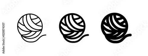Editable yarn ball vector icon. Veterinary, animal, pet care, pet shop. Part of a big icon set family. Perfect for business, web and app interfaces, presentations, infographics, etc