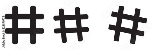 Hashtag icon vector illustration. hashtag sign and symbol