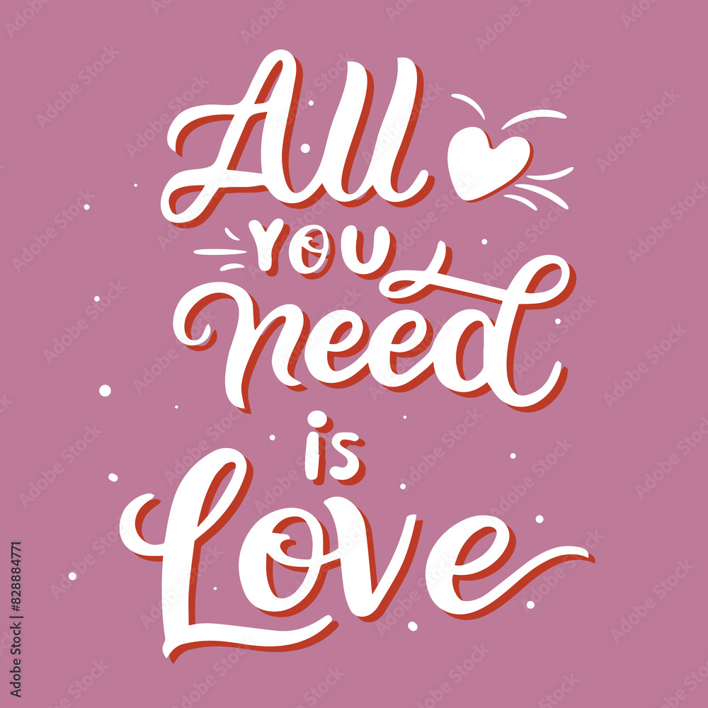 vector shape graphics design all you need is love
