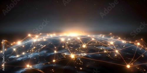 Enhancing Data Exchange Through Global Network Connectivity in Asia and the Middle East. Concept Data Exchange, Global Network Connectivity, Asia, Middle East, Enhancing © Ян Заболотний