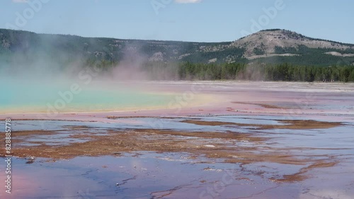 Scenic Yellowstone National Park on August 27, 2023, USA
