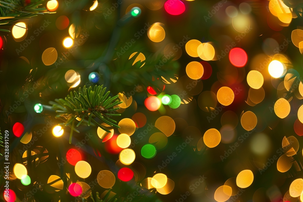 Abstract Sparkling Christmas lights Illuminating the Season with Bokeh Background Abstract Sparkling Christmas lights Illuminating the Season with Bokeh Background