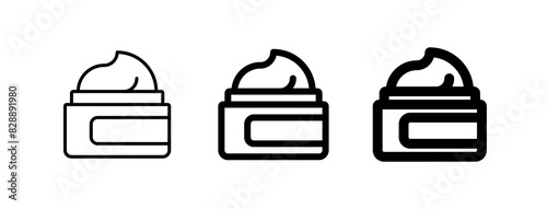 Editable facial cream vector icon. Cosmetics, makeup, skincare, beauty. Part of a big icon set family. Perfect for web and app interfaces, presentations, infographics, etc