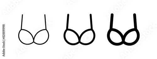 Editable bra, bikini vector icon. Clothing, fashion, apparel. Part of a big icon set family. Perfect for web and app interfaces, presentations, infographics, etc