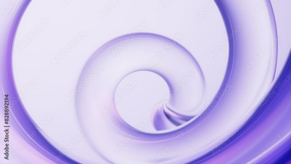 Transparent ring glass background, 3d rendering.