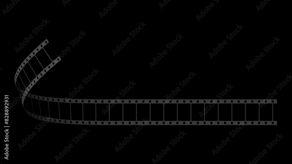 Retro Film Strip Loop On Alpha Retro Film Strip Loop On Alpha