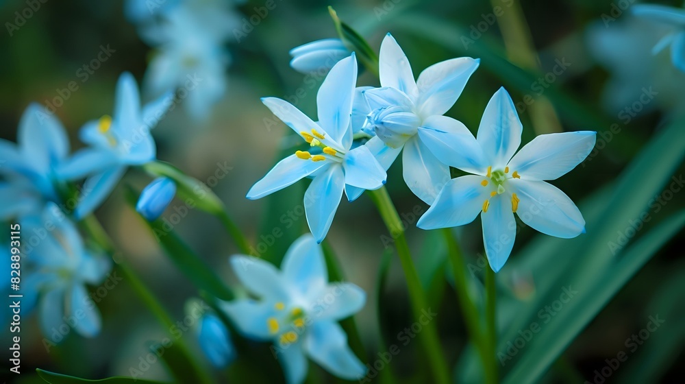 spring flowers of Chionodoxa a beautiful bloom spring flowers of Chionodoxa a beautiful bloom