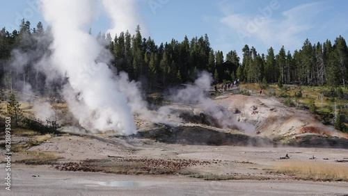 Geothermal Delight at Yellowstone Park on Aug 27, 2023, Yellowstone, USA