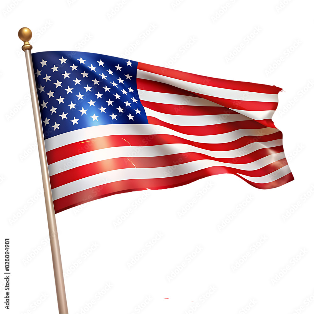 Fototapeta premium A flag with the word usa on it