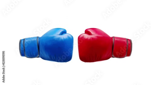 illustration of two boxing gloves hitting each other