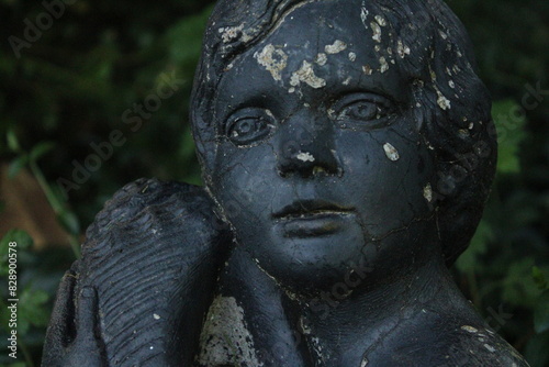 worn statue