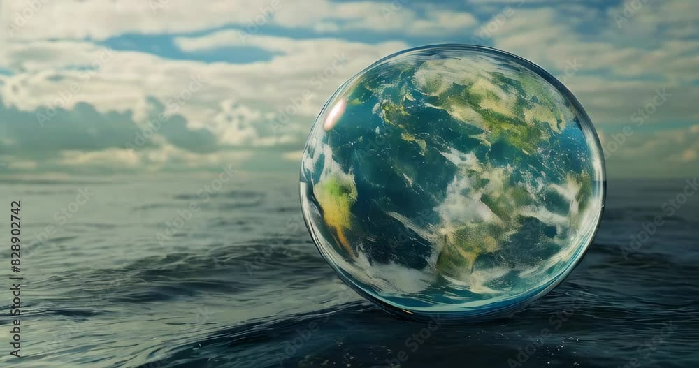 A protective bubble around Earth, representing efforts to reduce carbon footprints and promote climate action. Carbon reduction A protective bubble around Earth, representing efforts to reduce carbon footprints and promote climate action. Carbon reduction