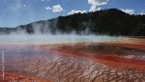 Scenic Yellowstone National Park Geothermal Pools, August 27, 2023