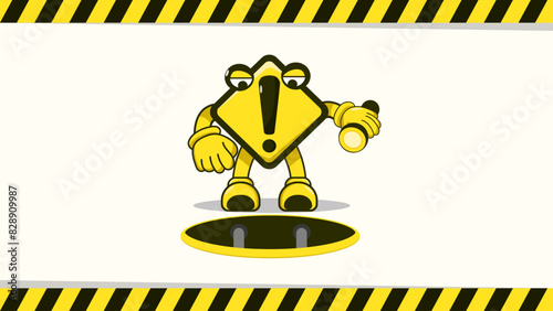 Under construction landing page template. flat illustration vector eps 8 and above.