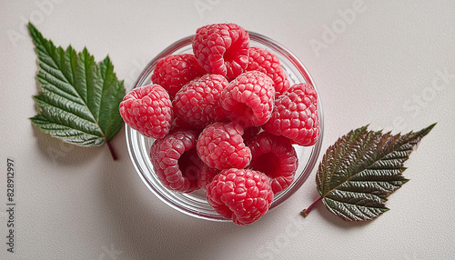 A close-up of fresh raspberries