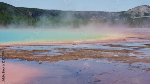 Scenic Yellowstone National Park on August 27, 2023, USA