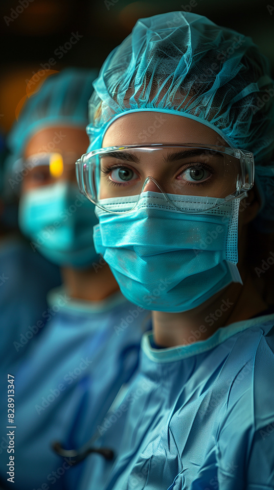 surgeon looking at the camera surgeon looking at the camera