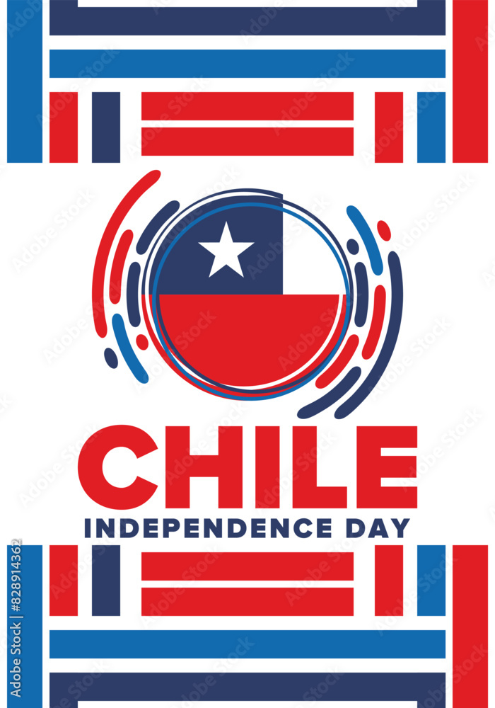 Fototapeta premium Puerto Rican Day. National happy holiday. Festival and parade in honor of independence and freedom. Puerto Rico flag. Latin american country. Patriotic elements. Vector poster illustration