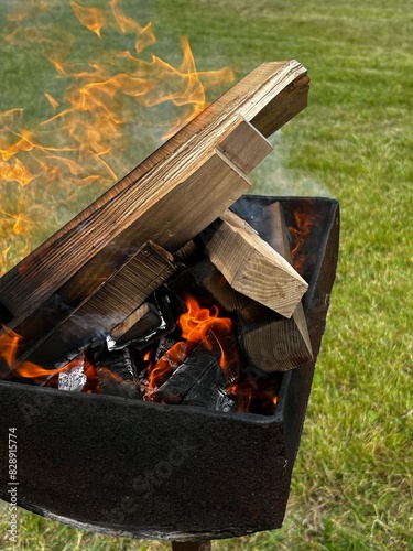fire in the garden