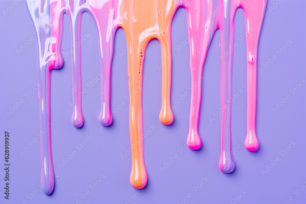 Abstract vibrant multi-color wet paint drops and splotch Abstract vibrant multi-color wet paint drops and splotch
